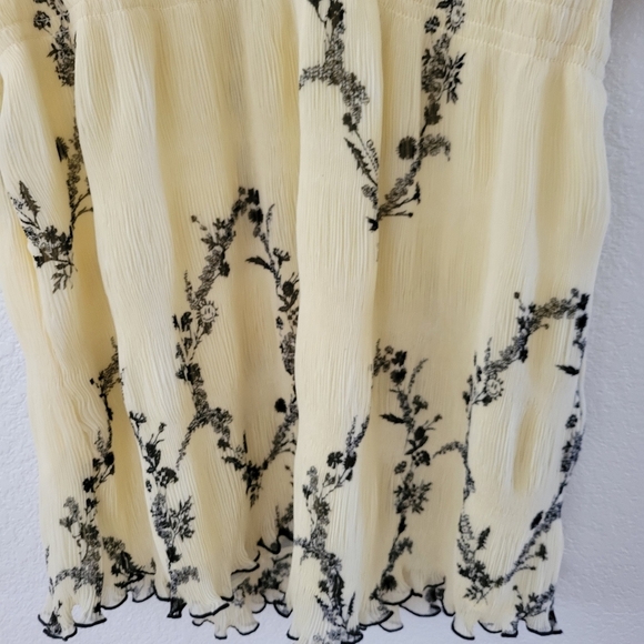 Ganni Yellow Floral Mini Dress - Picture 6 of 10